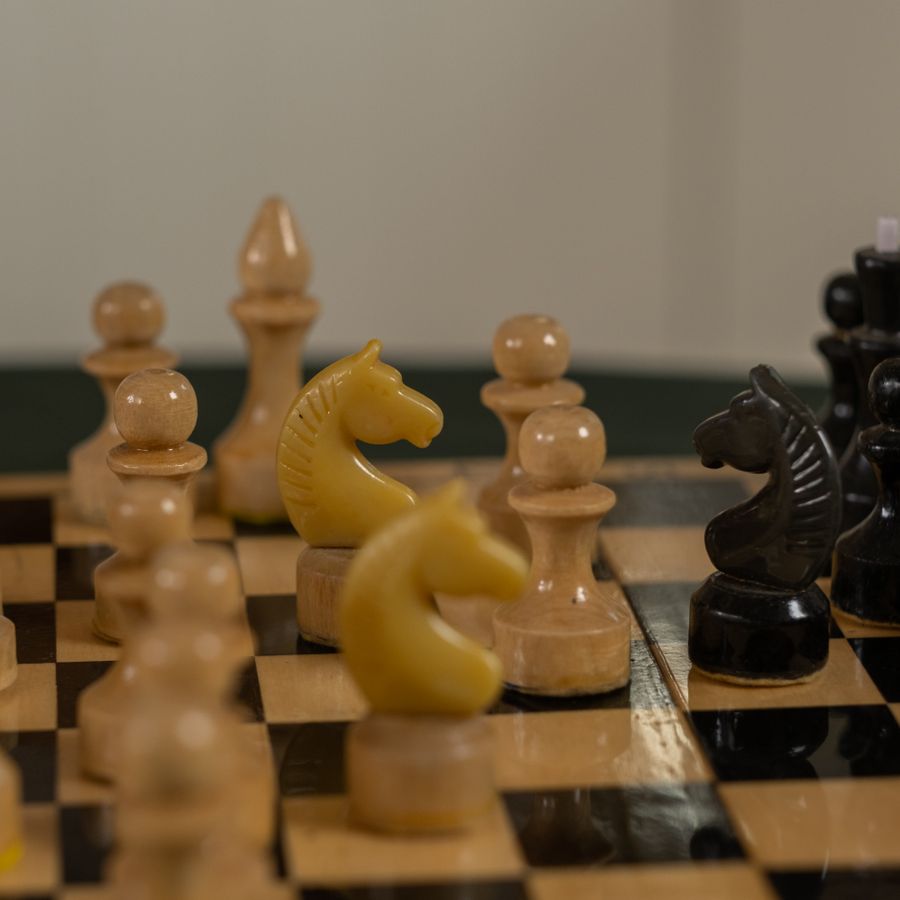 Ahşap Katlanır Satranç Takımı