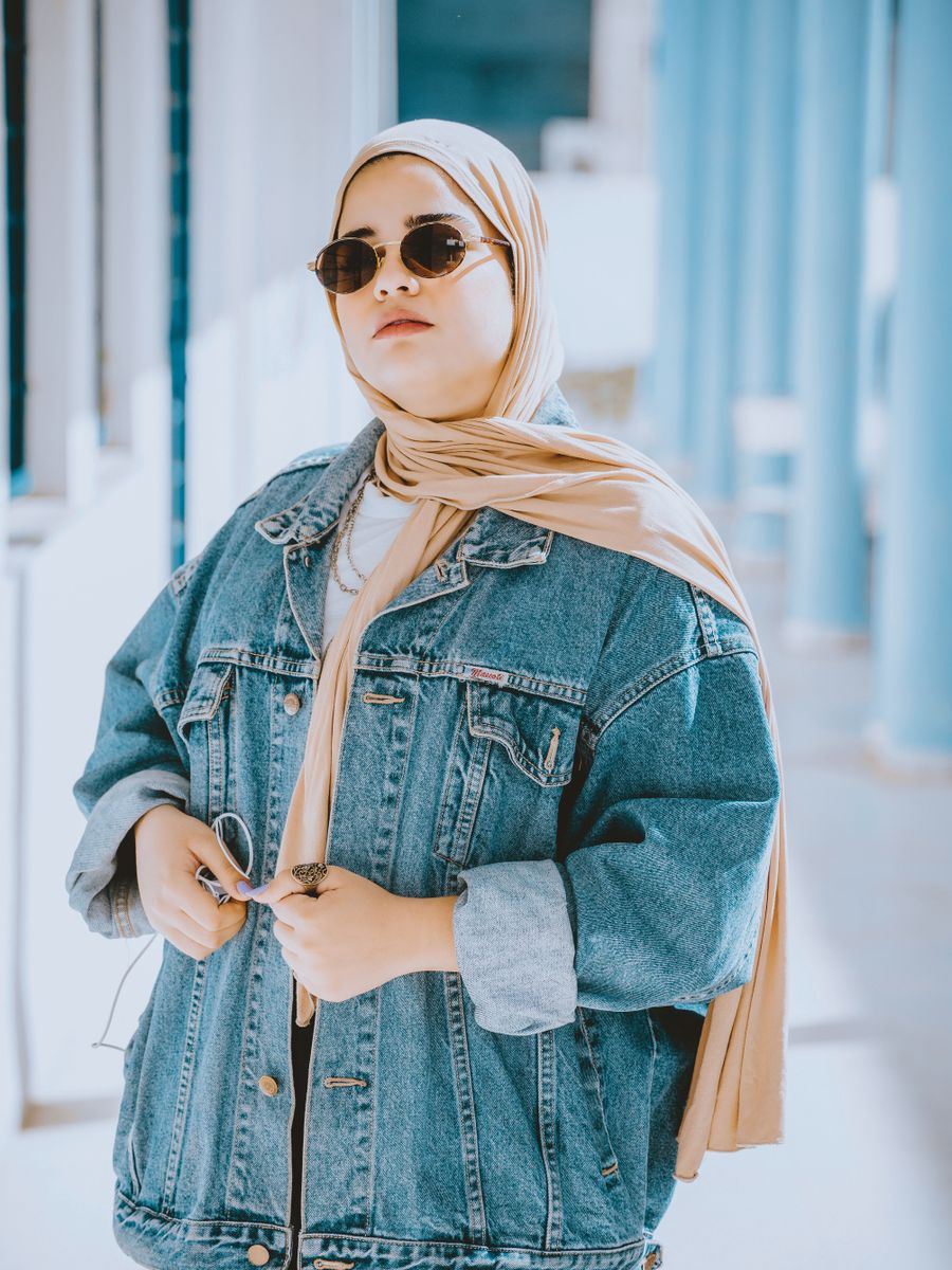 Açık Yıkamalı Oversize Kot Ceket