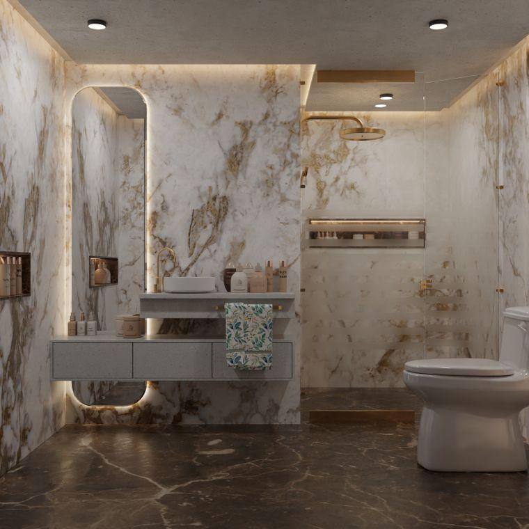 Mermer banyo