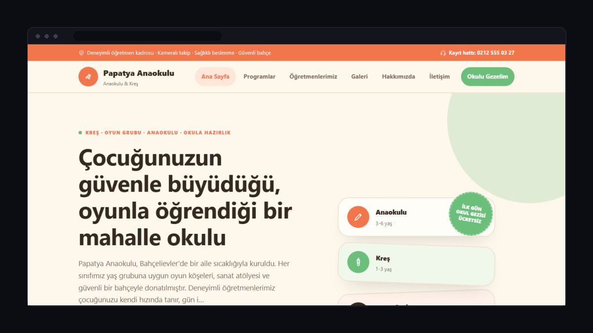 Anaokulu ve Kreş İçin Web Sitesi Nasıl Olmalı?