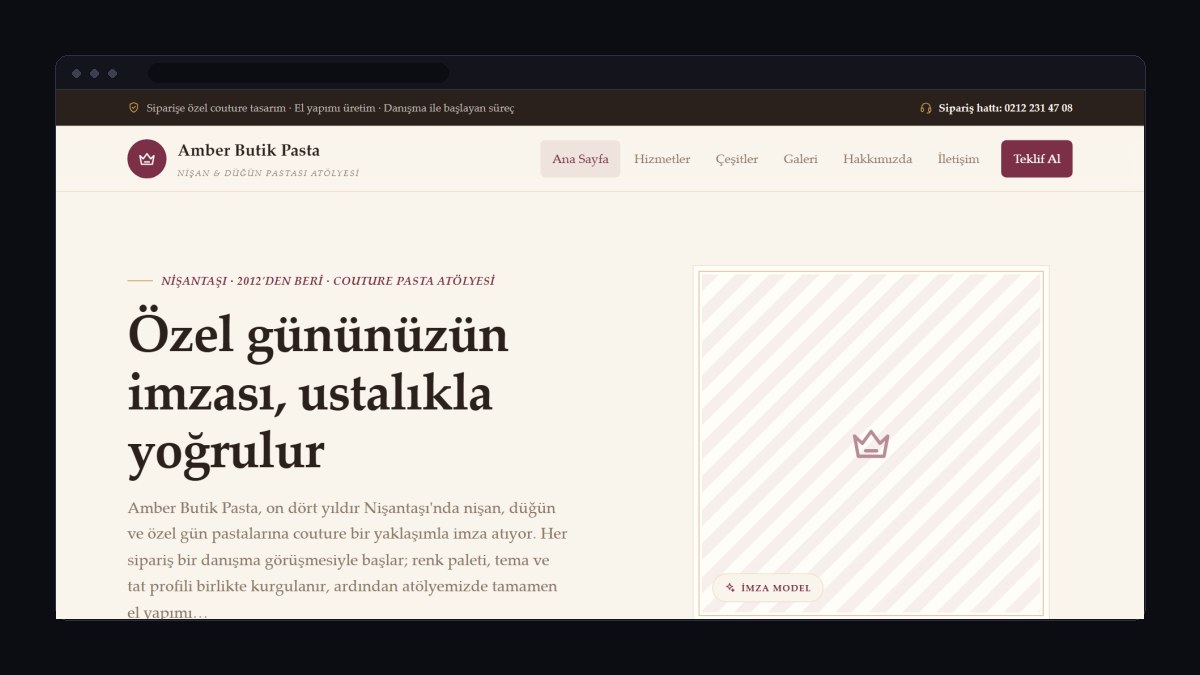 Butik Pasta ve Kek İşi İçin Web Sitesi Nasıl Olmalı?