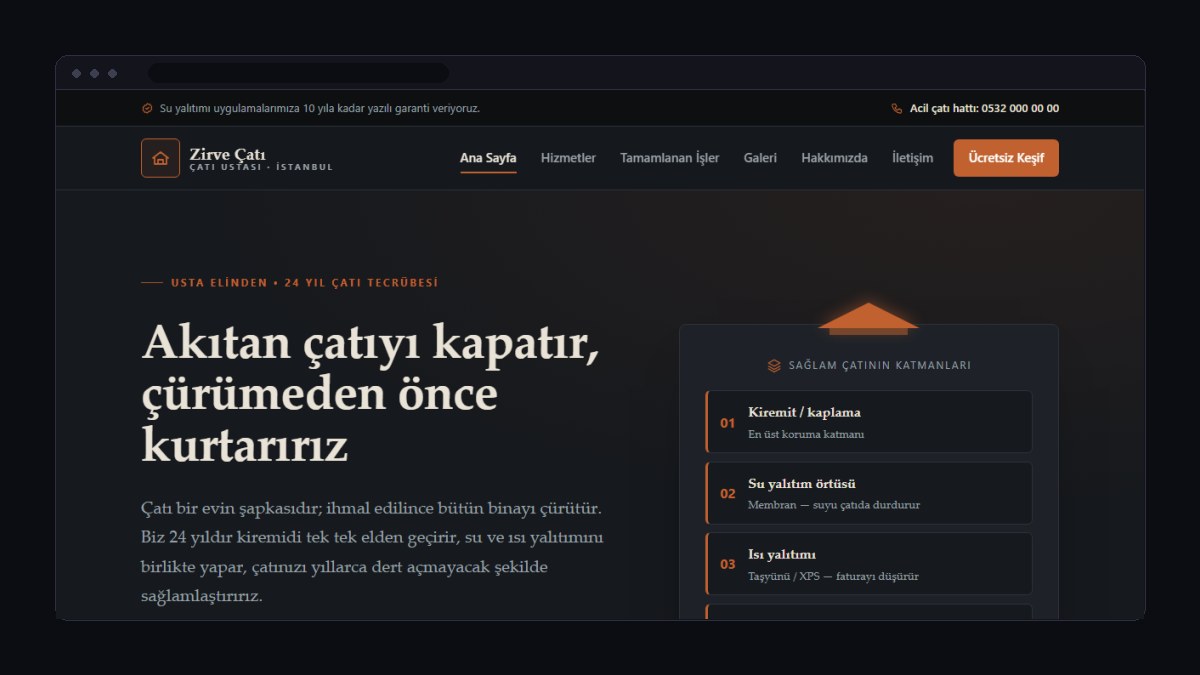 Çatı ve Cephe İzolasyon Firması İçin Web Sitesi Nasıl Olmalı?
