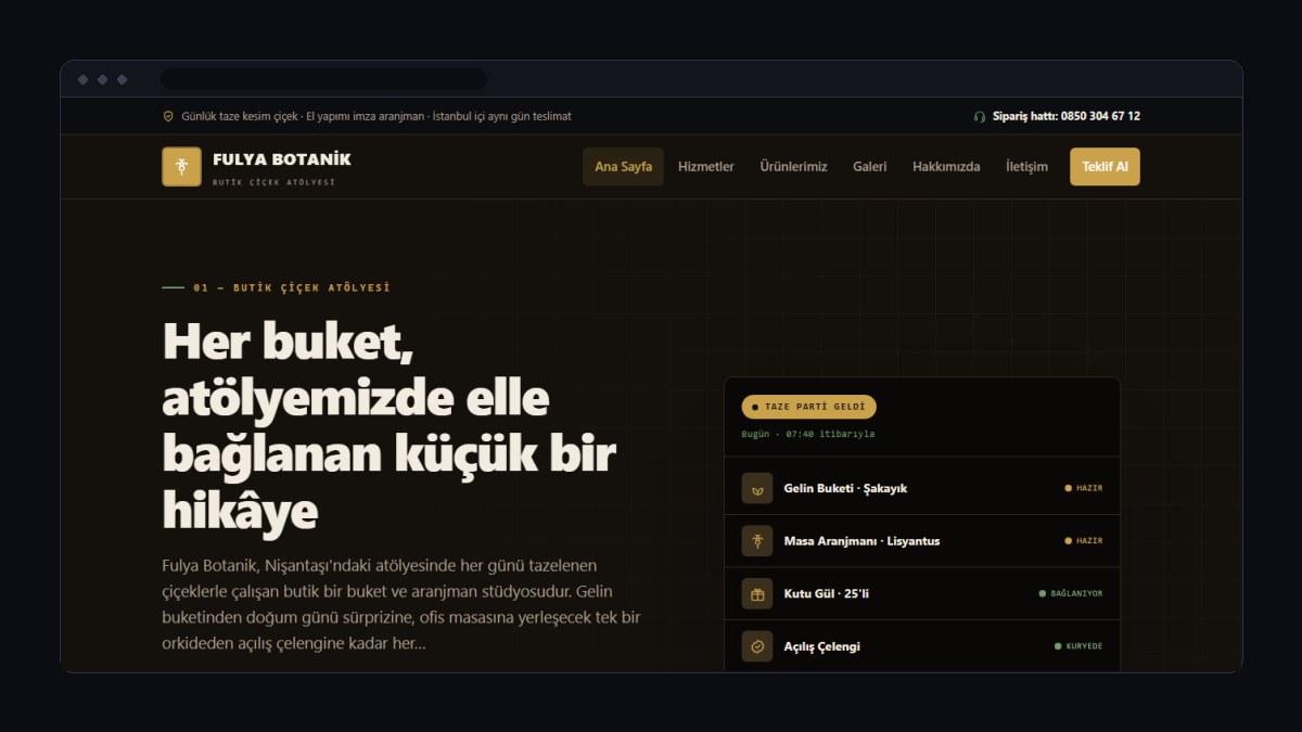 Çiçekçi İçin Web Sitesi Nasıl Olmalı? Online Sipariş Rehberi
