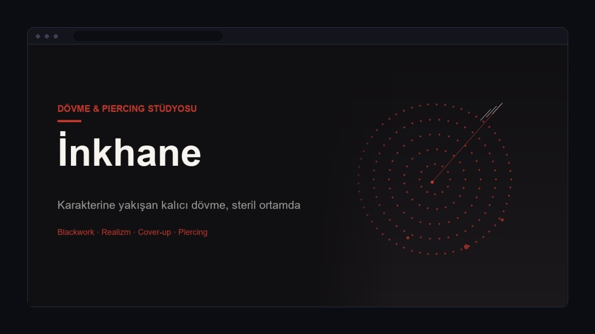 Dövme ve Piercing Stüdyosu İçin Web Sitesi Nasıl Olmalı?