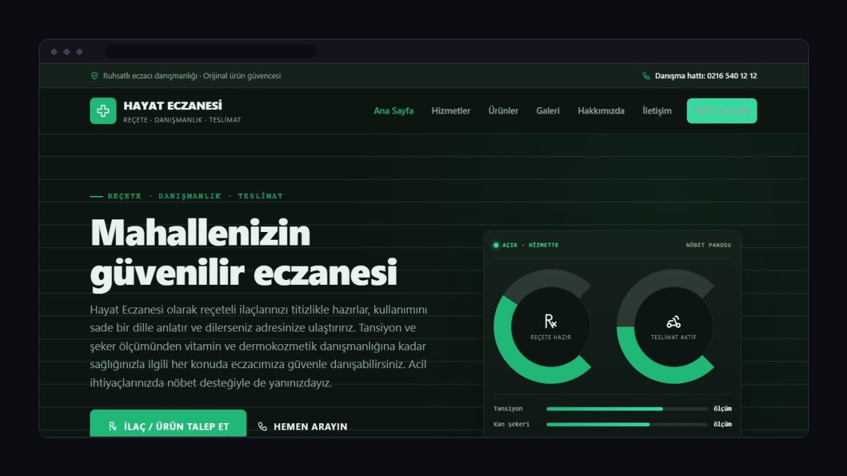 Eczane İçin Web Sitesi Nasıl Olmalı?