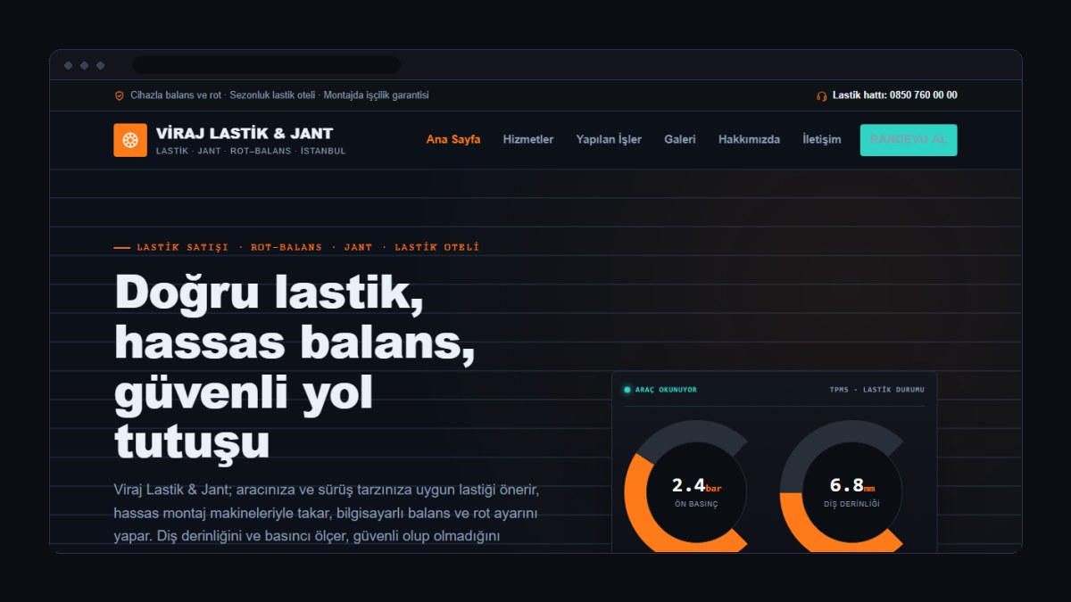 Lastikçi ve Jant Satışı İçin Web Sitesi Nasıl Olmalı?