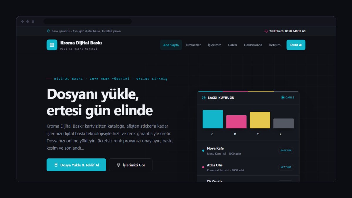Matbaa ve Baskı Firması İçin Web Sitesi Nasıl Olmalı?