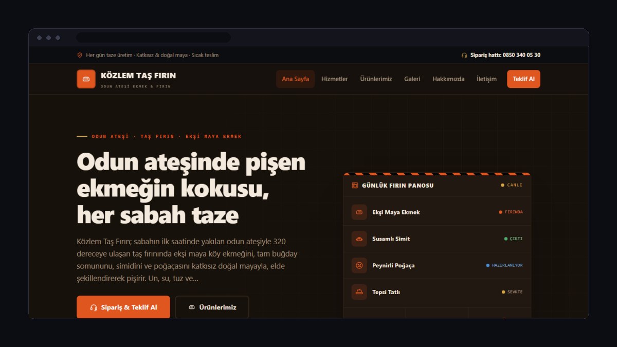 Pastane ve Fırın İçin Web Sitesi Nasıl Olmalı?