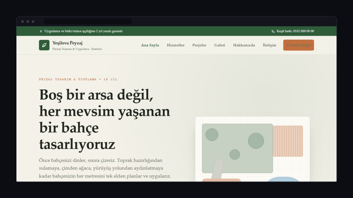 Peyzaj ve Bahçe Düzenleme İçin Web Sitesi Nasıl Olmalı?