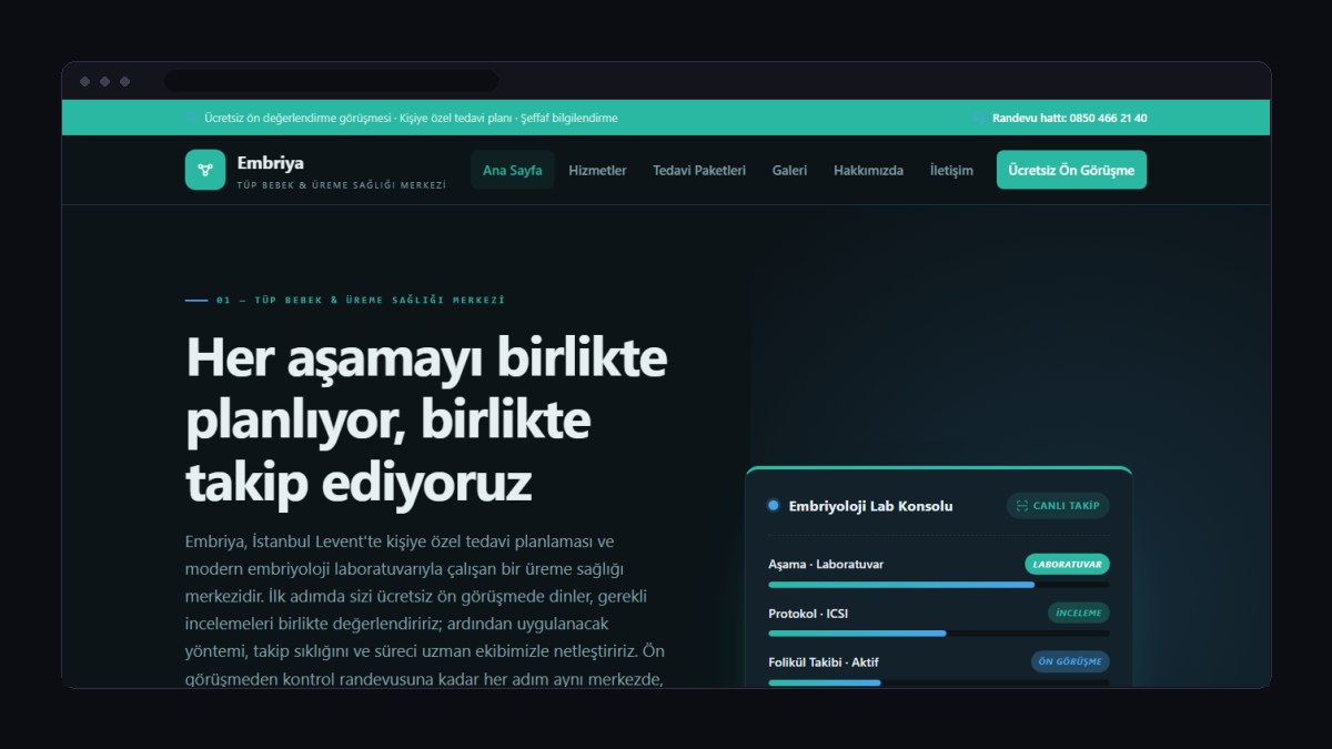 Tüp Bebek Merkezi İçin Web Sitesi Nasıl Olmalı?