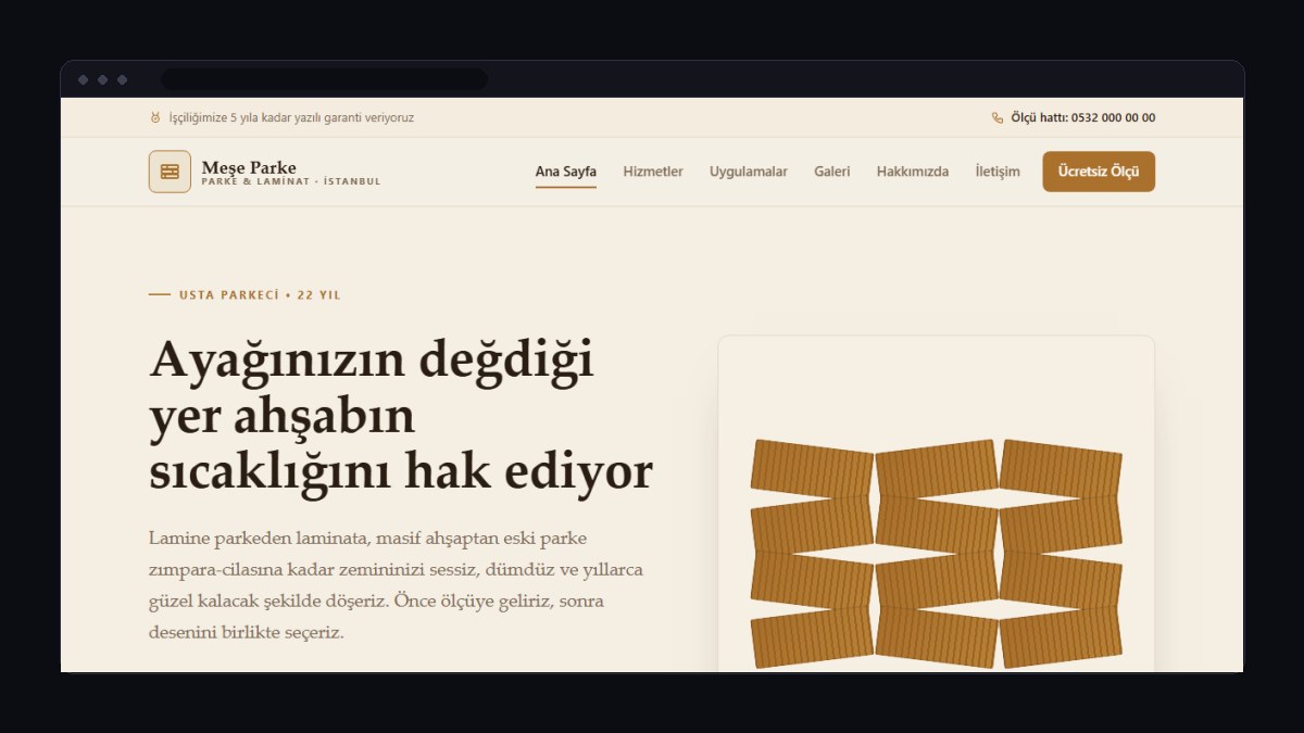 Zemin Kaplama ve Parke Firması İçin Web Sitesi Nasıl Olmalı?