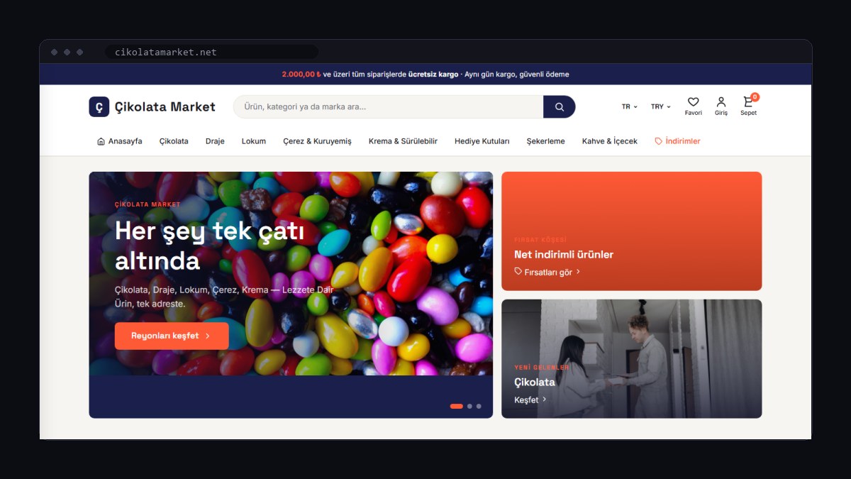 cikolatamarket.net ana sayfası