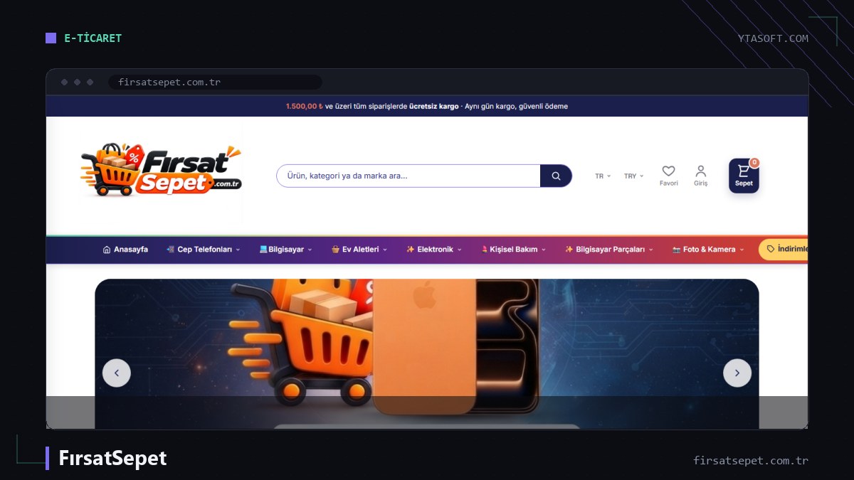 FırsatSepet web sitesi ekran görüntüsü