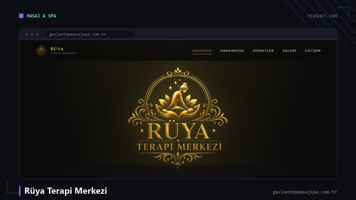 Rüya Terapi Merkezi web sitesi ekran görüntüsü