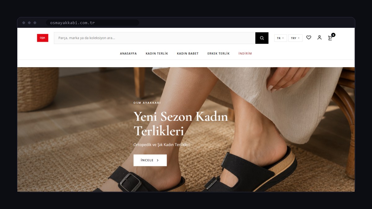 osmayakkabi.com.tr ana sayfası