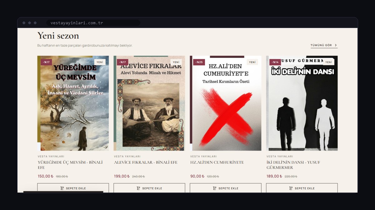 vestayayinlari.com.tr ana sayfası