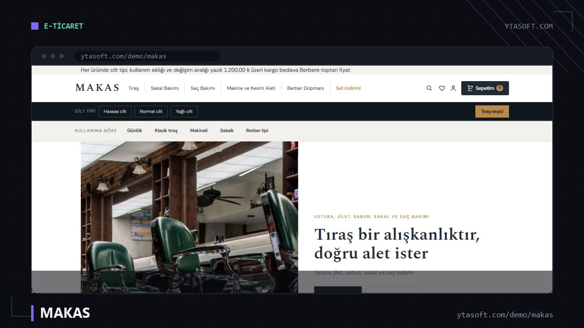 MAKAS hazır site ekran görüntüsü