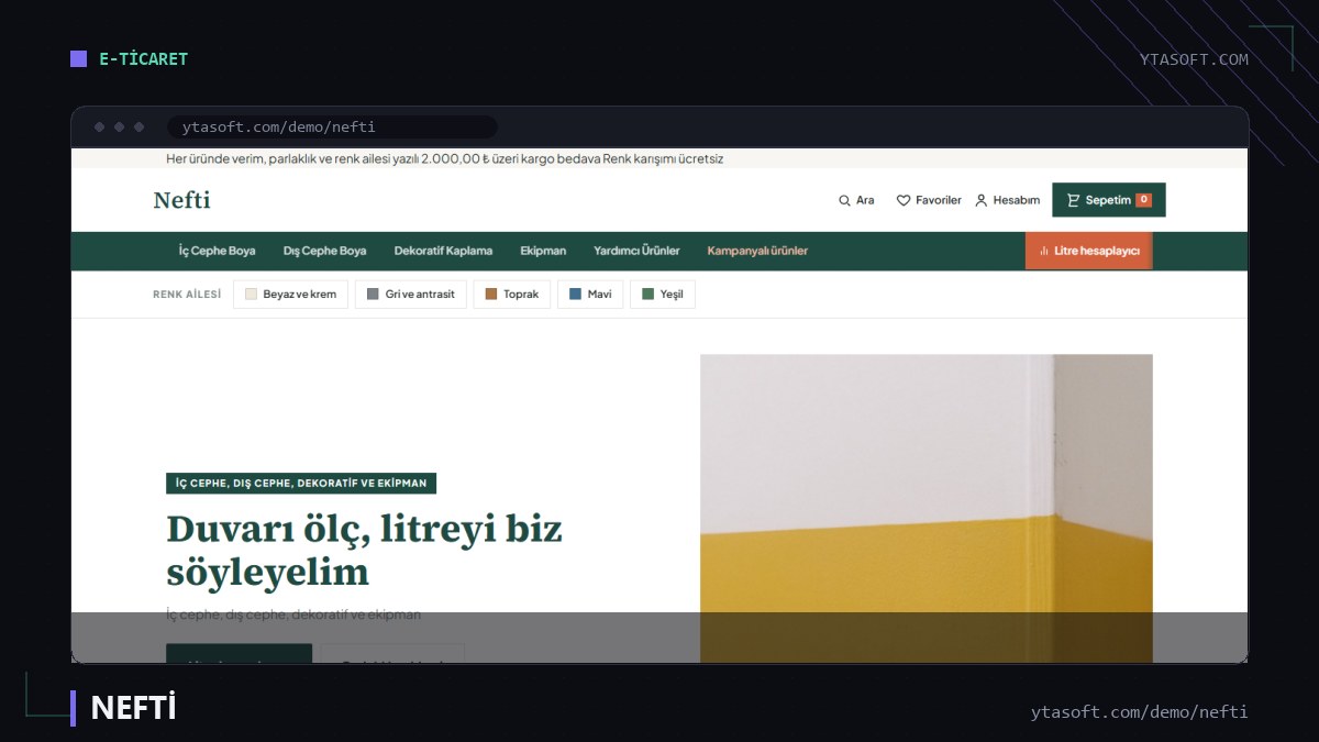 NEFTİ hazır site ekran görüntüsü