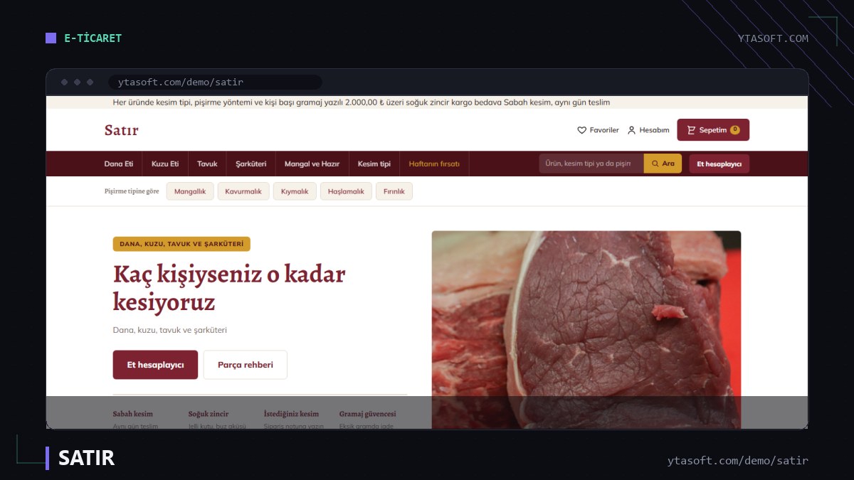 SATIR hazır site ekran görüntüsü