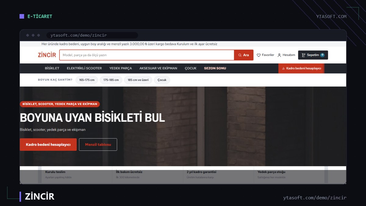 ZİNCİR hazır site ekran görüntüsü