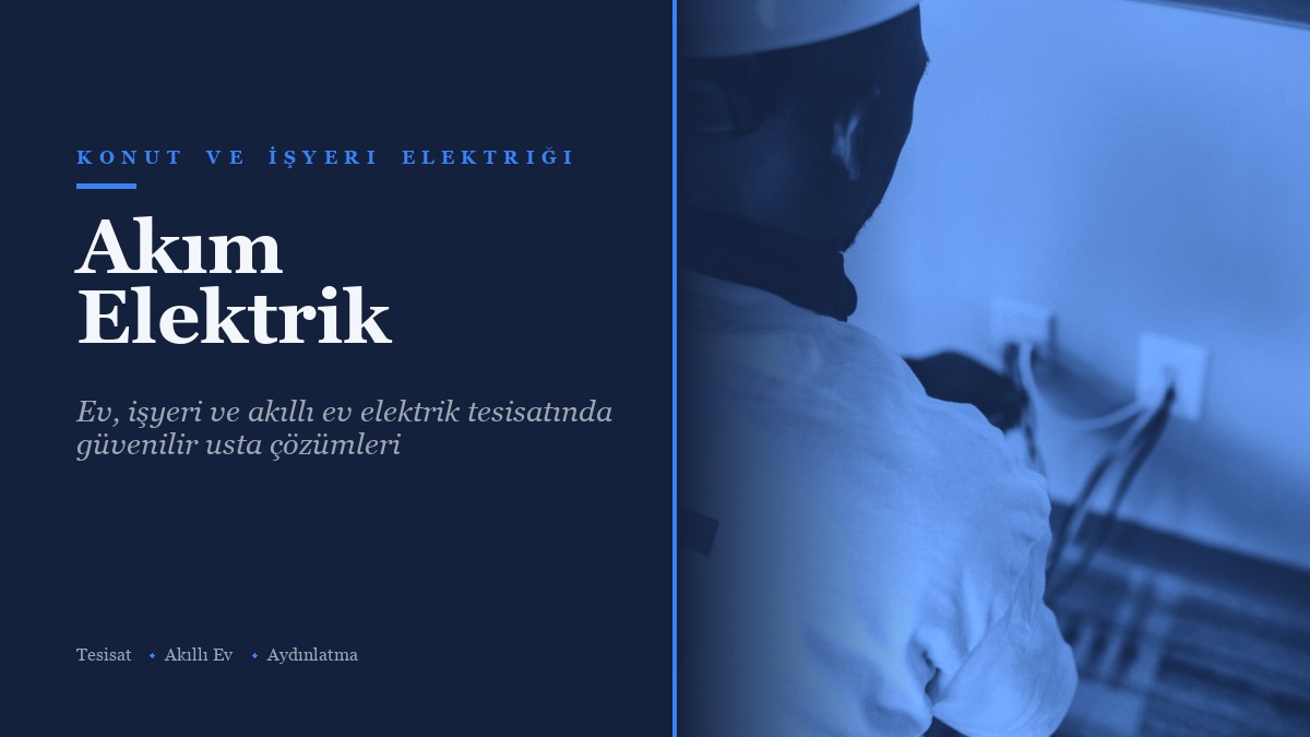 Akım Elektrik web sitesi kapağı