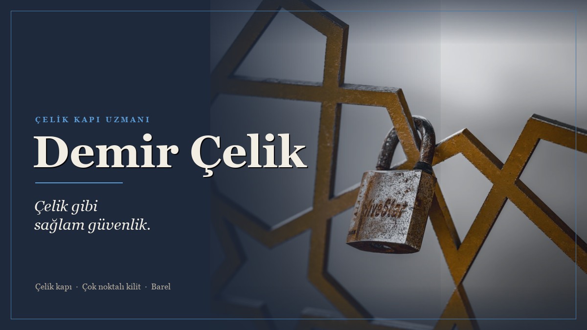 Demir Çelik Çilingir web sitesi kapağı