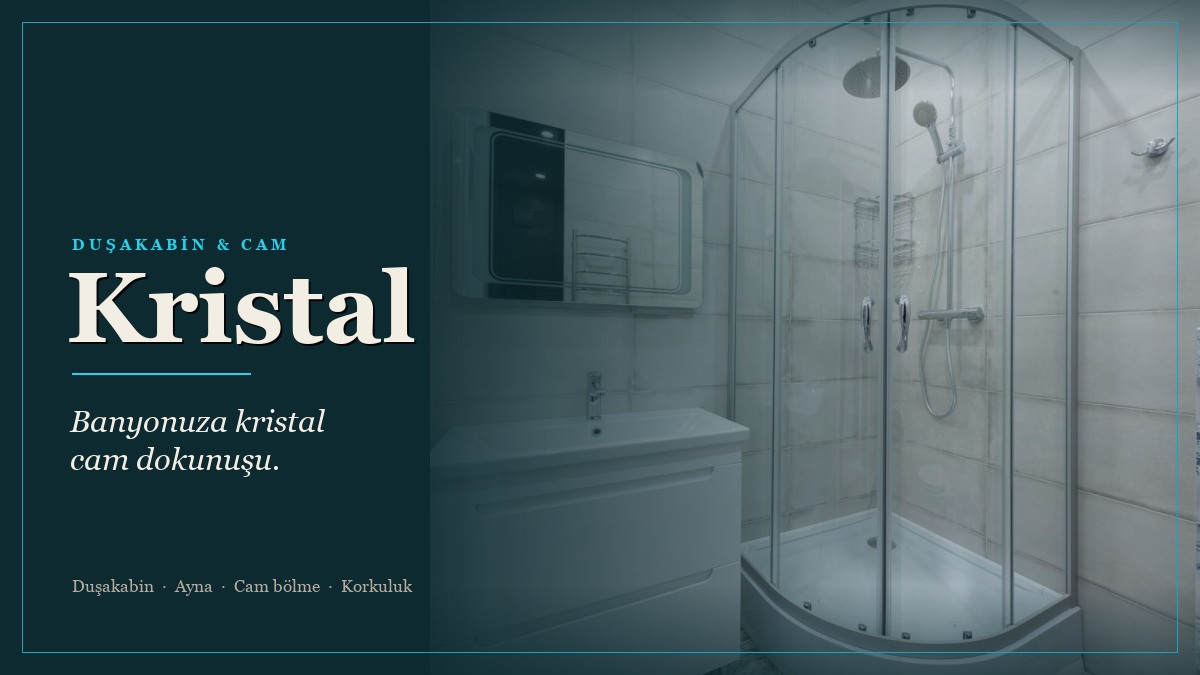 Kristal Duşakabin ve Cam web sitesi kapağı