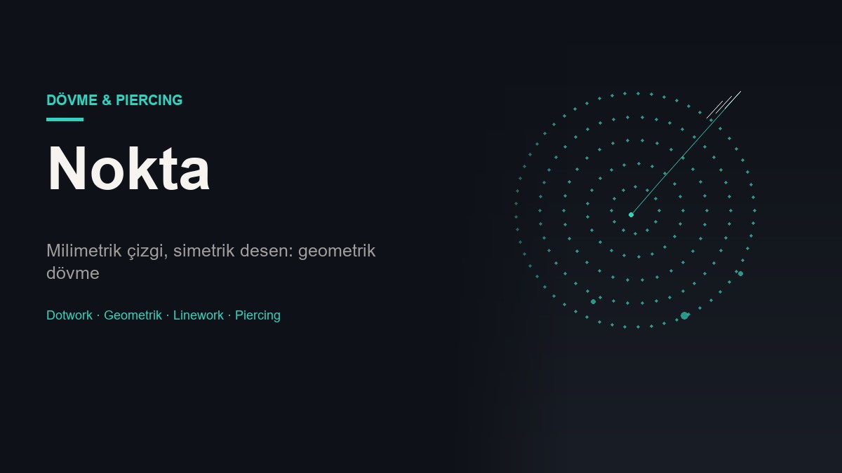 Nokta — Teknik & Geometrik Dotwork Dövme & Piercing Web Sitesi görünümü