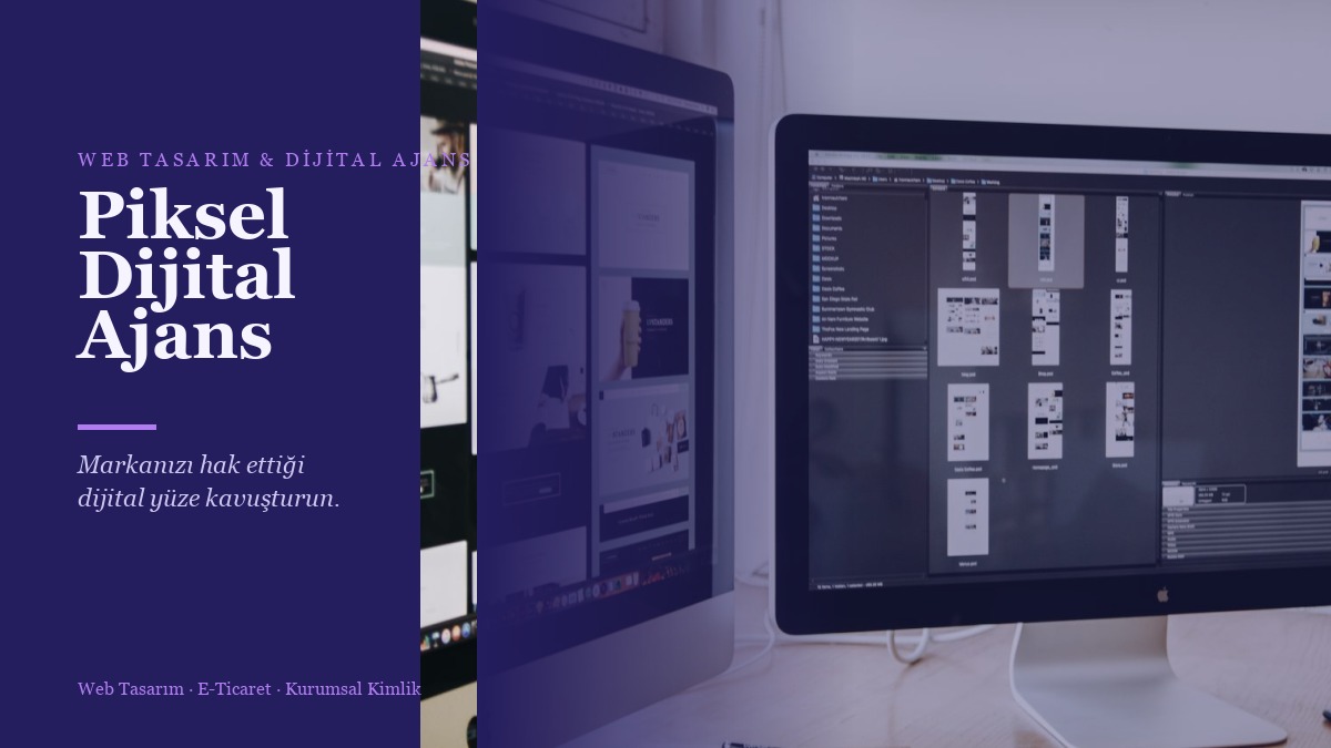 Piksel Dijital Ajans web sitesi kapağı