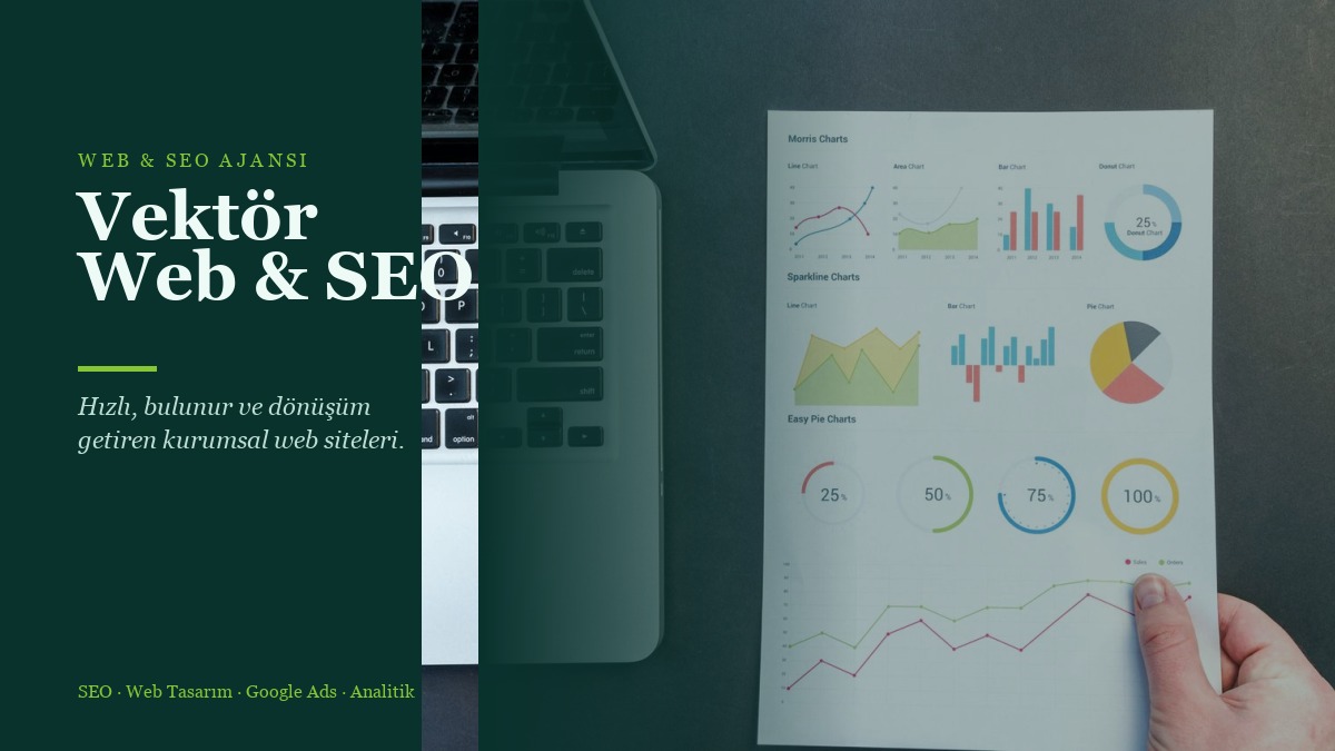 Vektör Web & SEO web sitesi kapağı